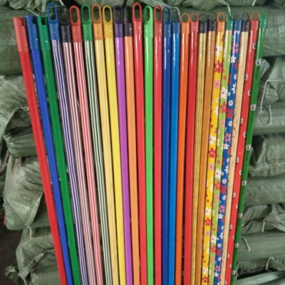 pvc coated paint stick wooden handle for cleaning tools made in China