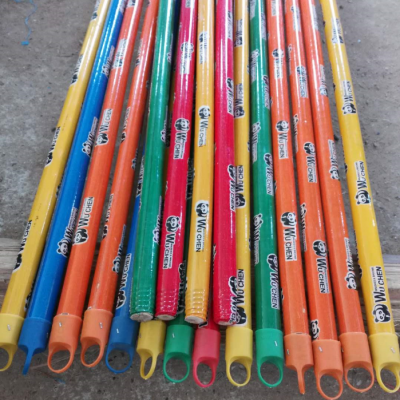 Popular design PVC coated long wood broom stick for garden cleaning