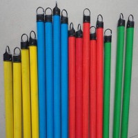 Colorful PVC coated wooden broom handle